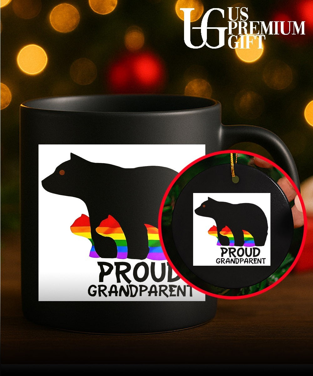 Proud Grandparent Bear Rainbow LGBT Pride Family Support shirt Unisex