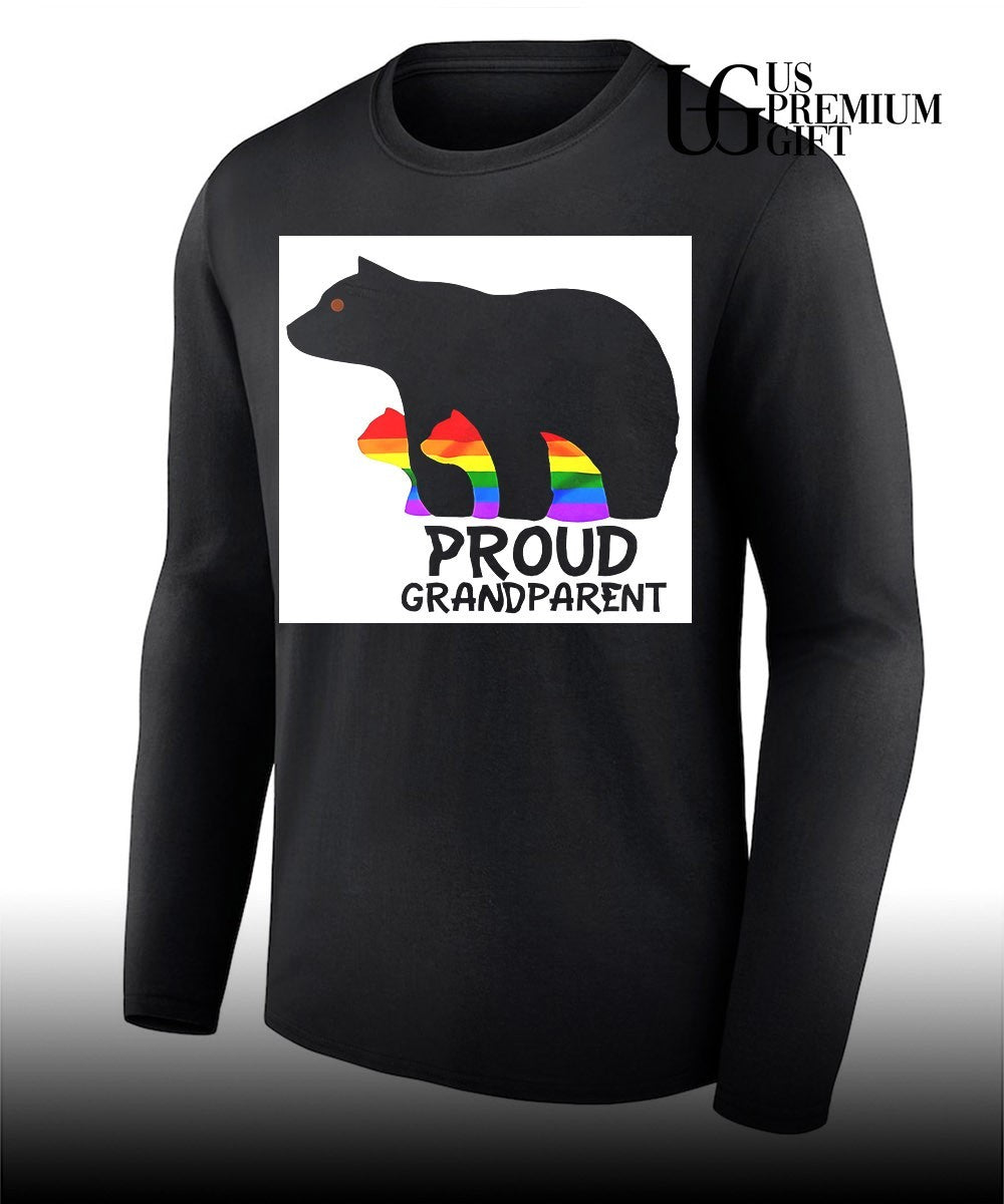 Proud Grandparent Bear Rainbow LGBT Pride Family Support shirt Unisex