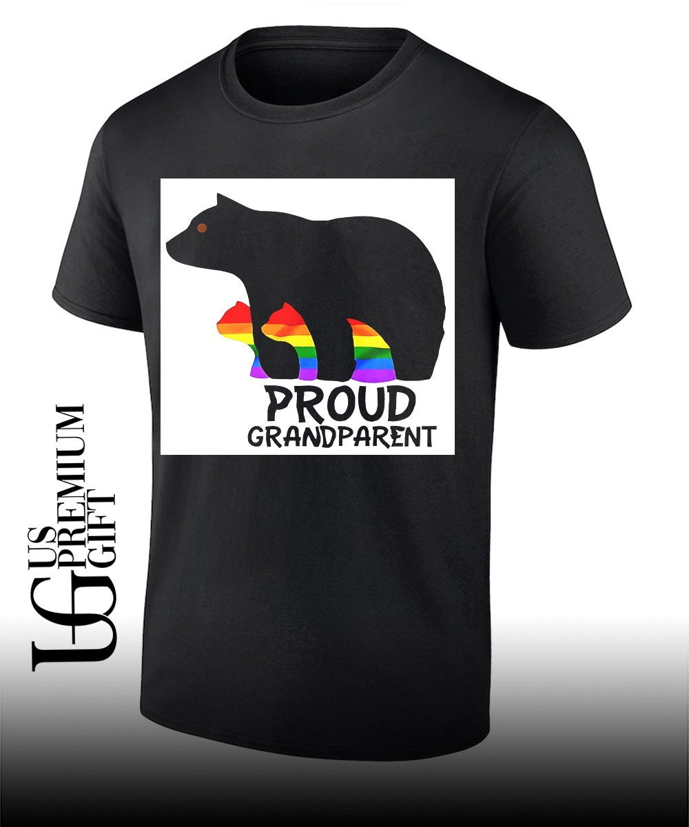 Proud Grandparent Bear Rainbow LGBT Pride Family Support shirt Unisex