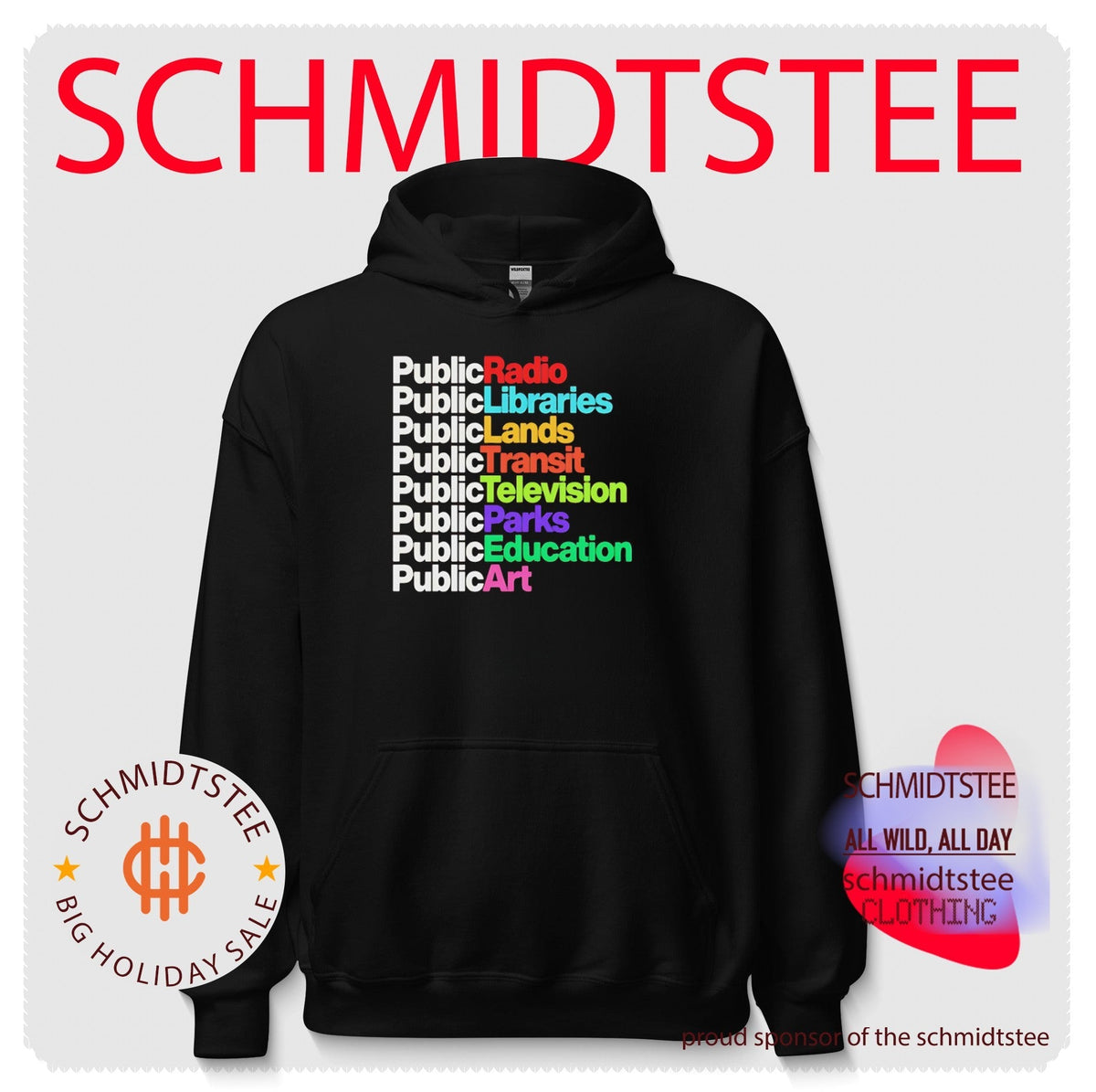 Public Radio Libraries Lands Transit Television Parks Education Art shirt Unisex