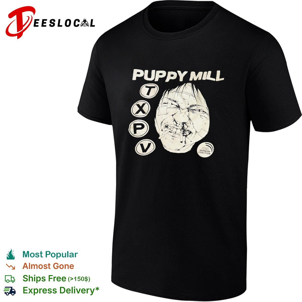 Puppy Mill TXPV Power Violence Rainbow Coalition Face shirt Unisex