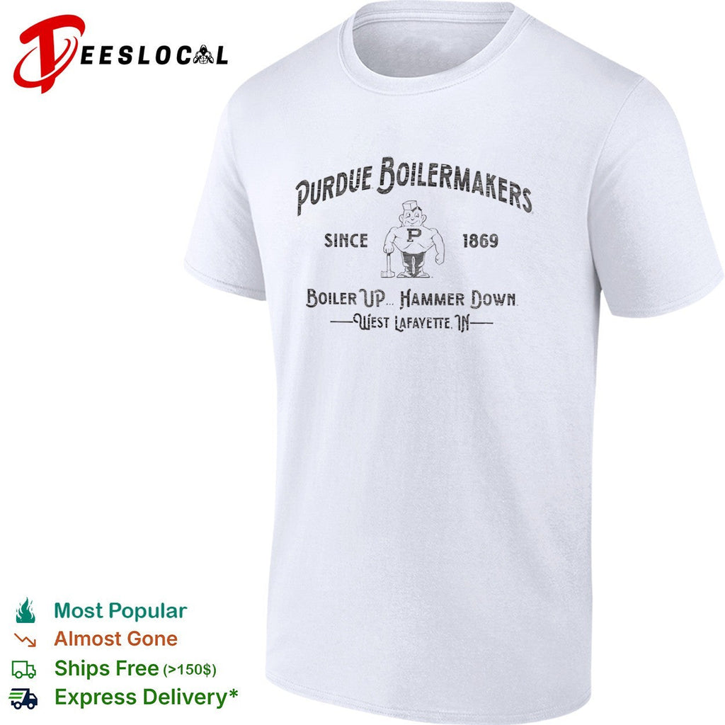 Purdue Boilermakers Since 1869 Boiler Up Hammer Down West Lafayette IN shirt Unisex