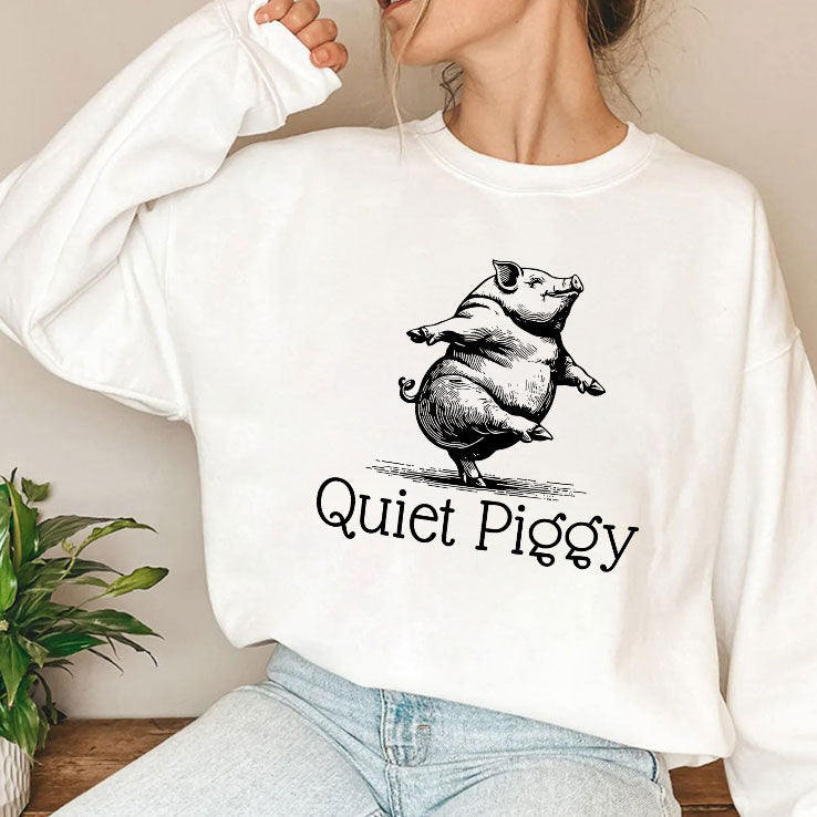 Quiet Piggy Donald Trump T Shirt Unisex