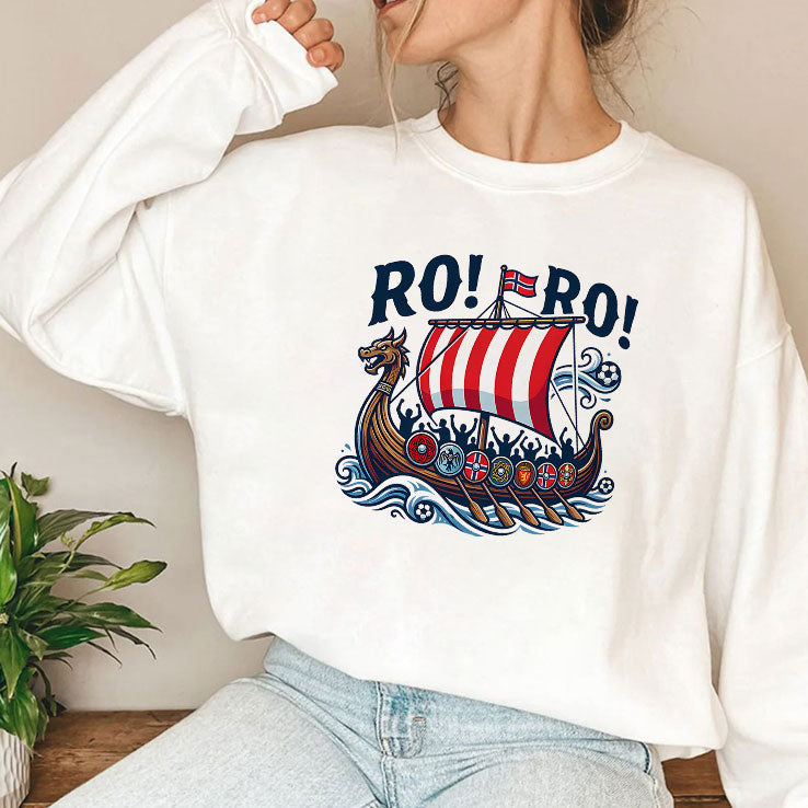 RO! RO! Norway Viking Football T Shirt Unisex