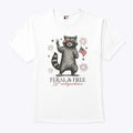 Raccoon Feral And Free America 250th Independence T Shirt Unisex