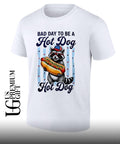 Raccoon Patriotic America Bad Day to be a Hot Dog shirt Unisex