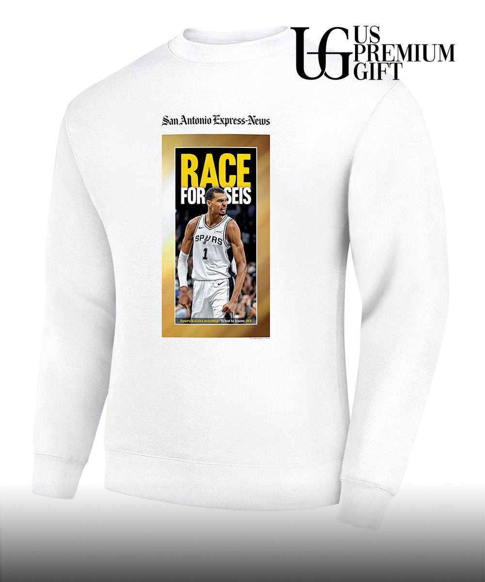 Race for Seis San Antonio Express-News Victor Wembanyama San Antonio Spurs NBA shirt Unisex