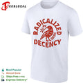Radicalized by basic decency red bird shirt Unisex
