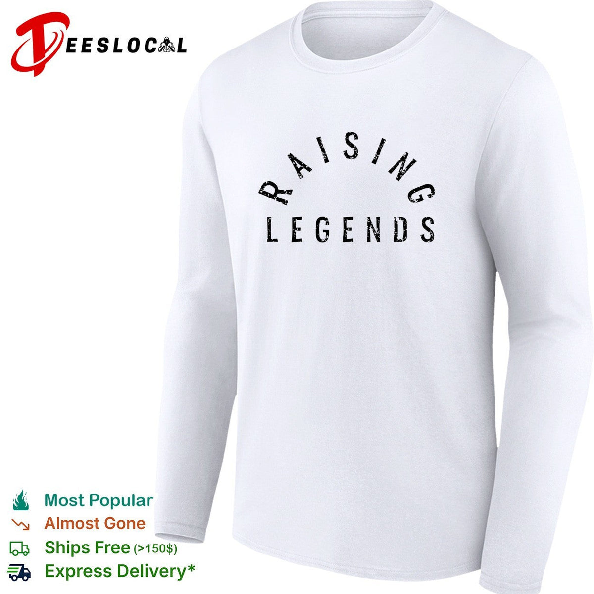 Raising Legends text print parenting quotes motivational family lifestyle shirt Unisex
