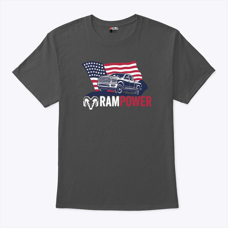 Ram Power Patriotic Truck T Shirt Unisex
