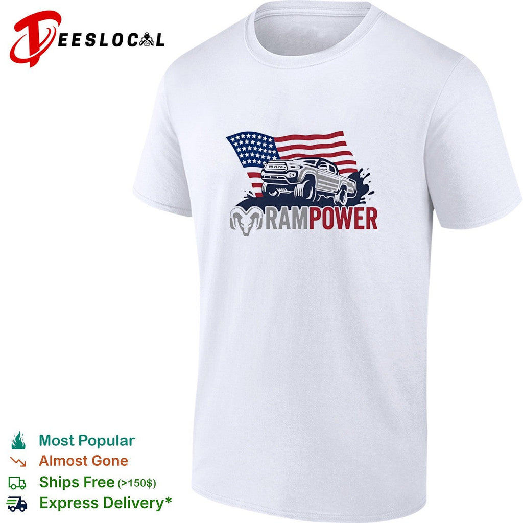 Ram Power Toyota Tacoma American flag shirt Unisex