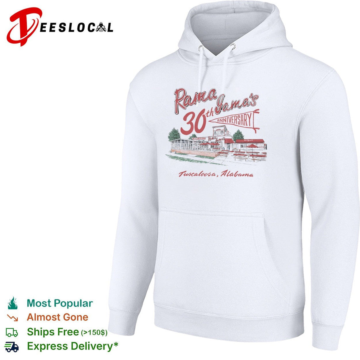Rama Jama’s 30th Anniversary Tuscaloosa Alabama restaurant drawing shirt Unisex