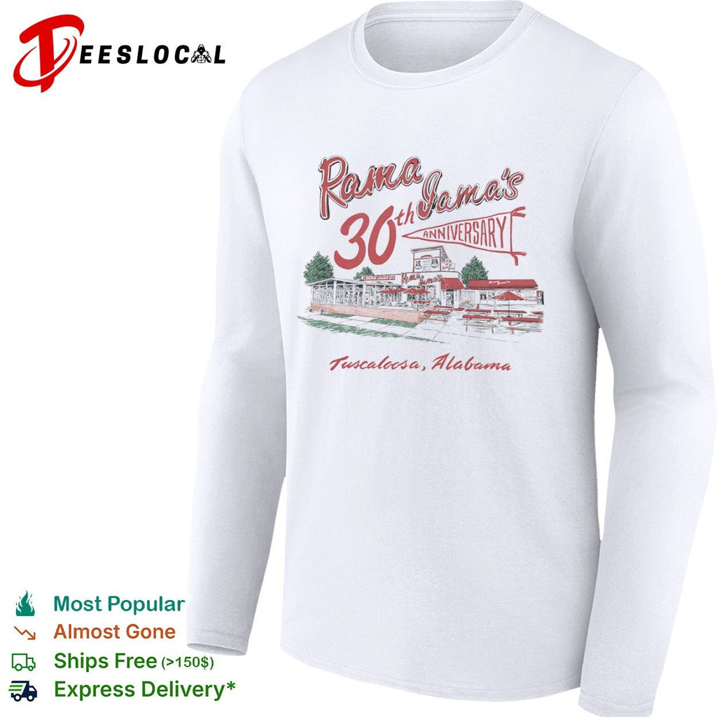 Rama Jama’s 30th Anniversary Tuscaloosa Alabama restaurant drawing shirt Unisex