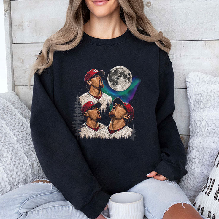 Randy Wolf Philadelphia Phillies Wolf Howling Meme T Shirt Unisex