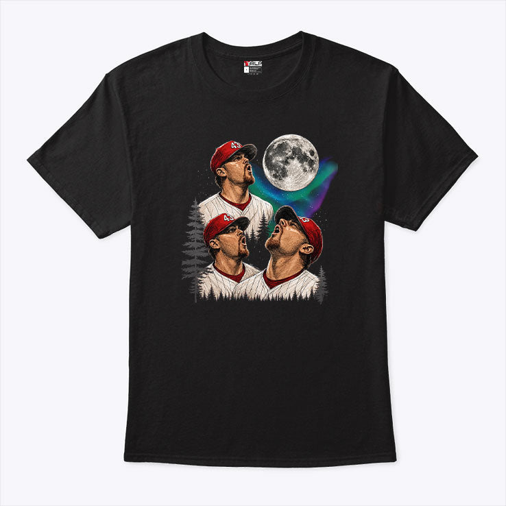 Randy Wolf Philadelphia Phillies Wolf Howling Meme T Shirt Unisex