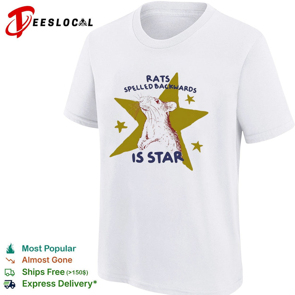 Rats spelled backwards is star rodent artistic minimalist shirt Unisex