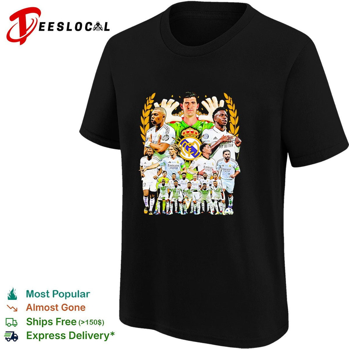 Real Madrid squad poster shirt Unisex