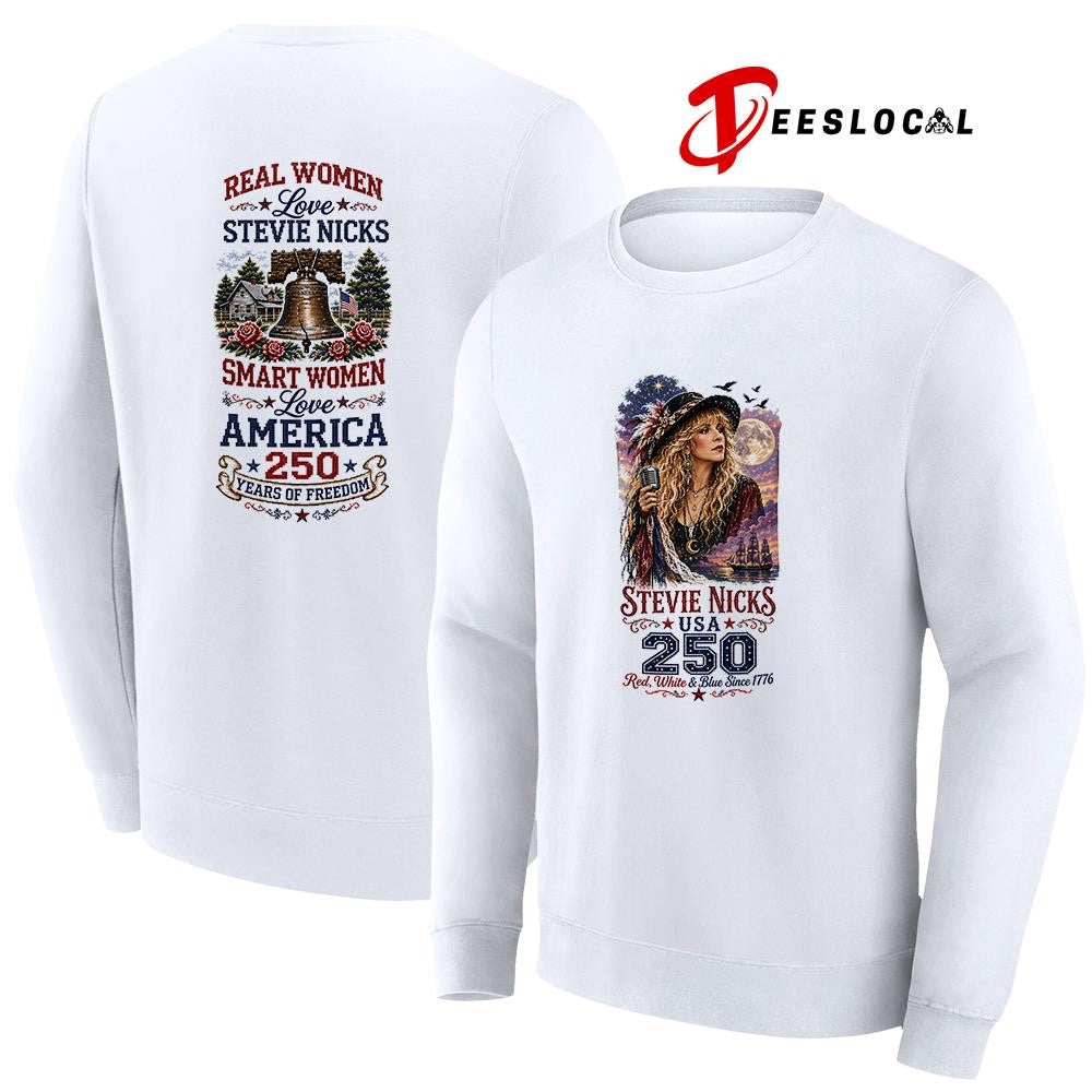 Real women love Steve Nicks smart women love America 250 years of freedom shirt Unisex