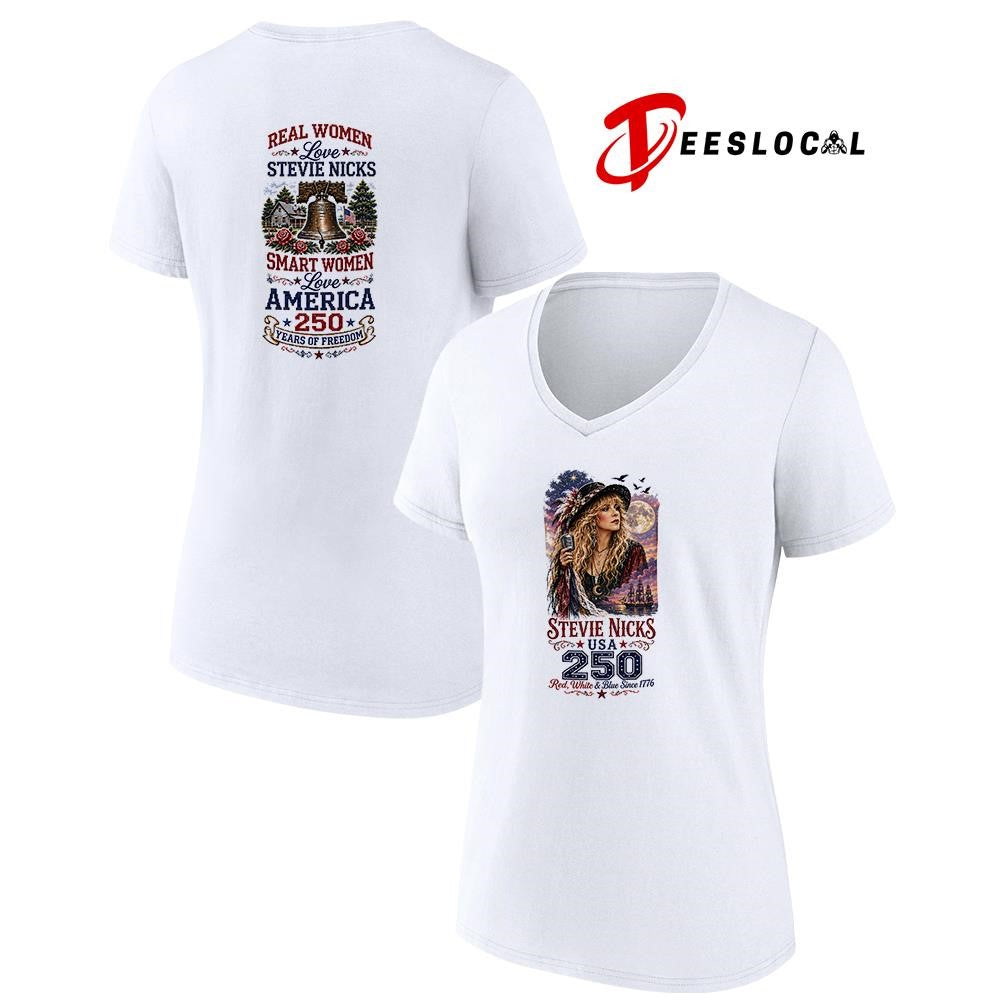 Real women love Steve Nicks smart women love America 250 years of freedom shirt Unisex