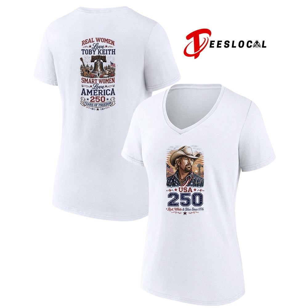 Real women love Toby Keith smart women love America 250 years of freedom shirt Unisex
