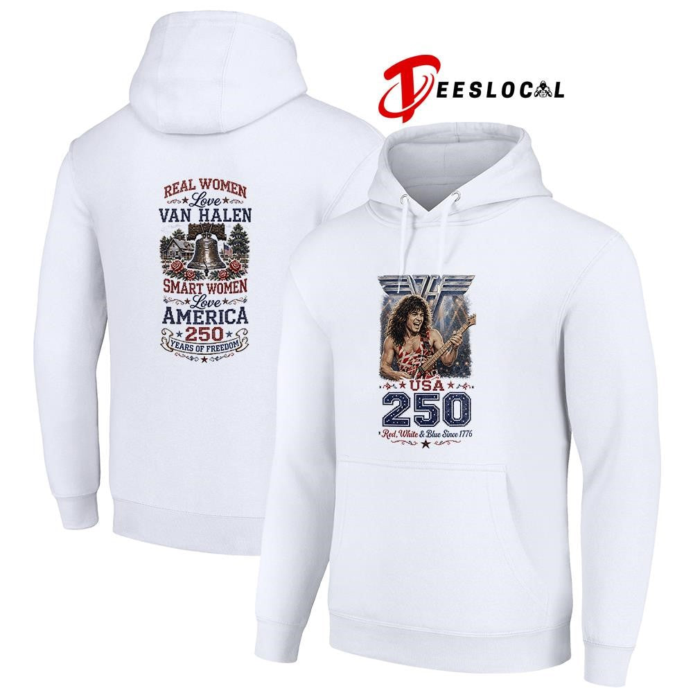 Real women love Van Halen smart women love America 250 years of freedom shirt Unisex