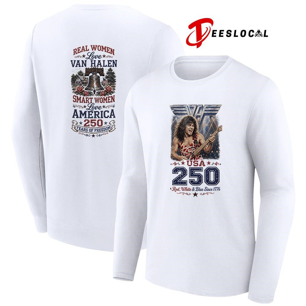Real women love Van Halen smart women love America 250 years of freedom shirt Unisex