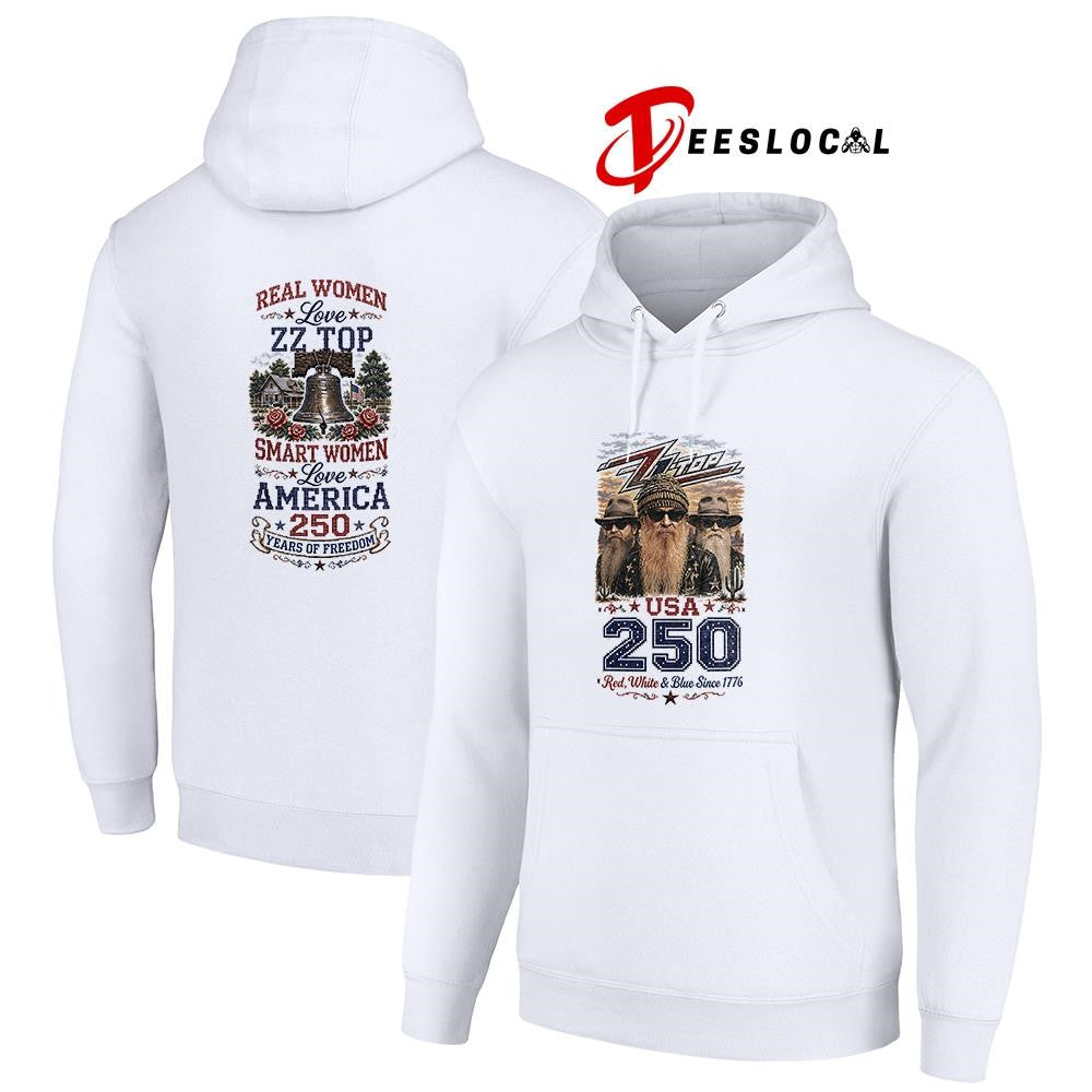 Real women love ZZ Top smart women love America 250 years of freedom shirt Unisex