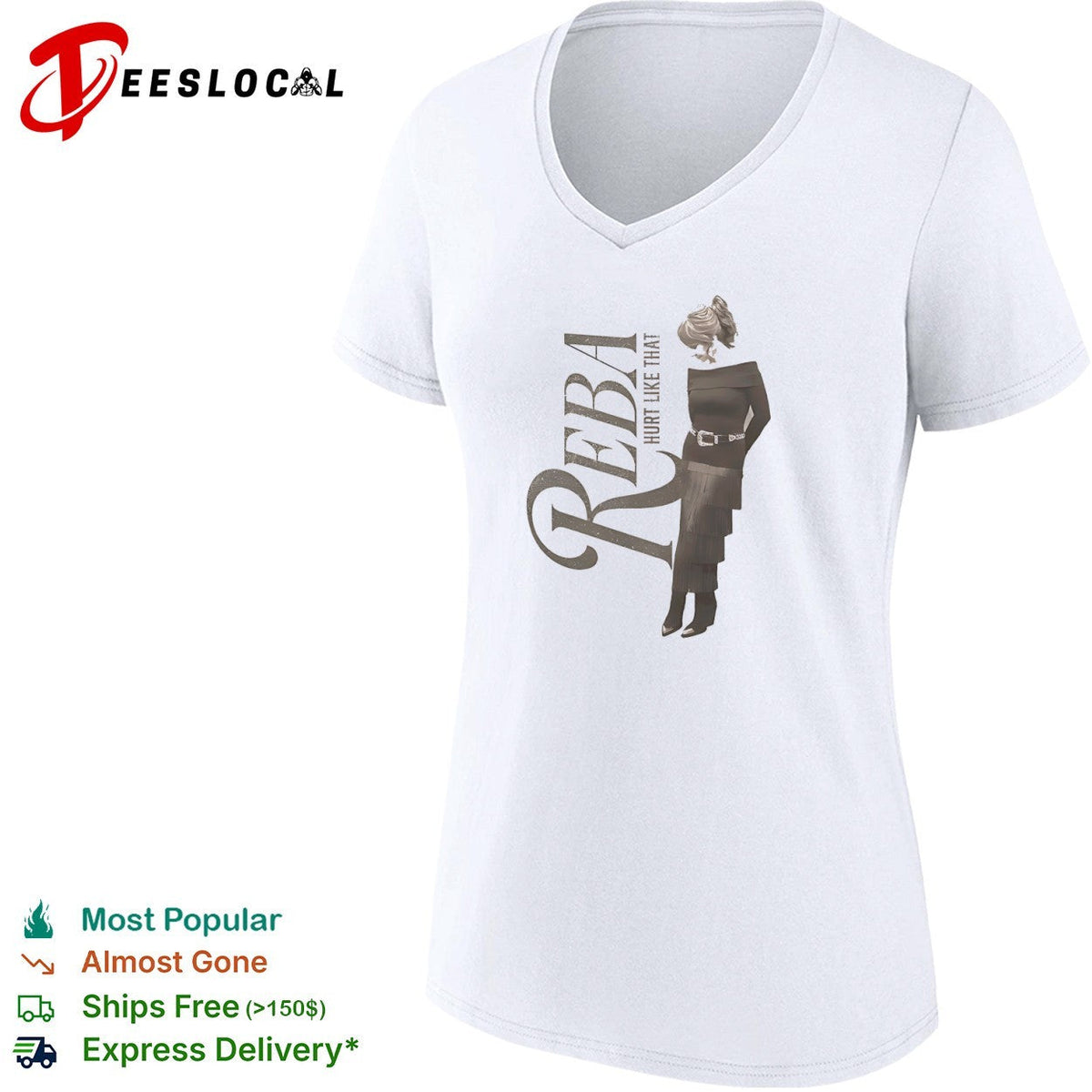 Reba McEntire Hurt Like That Country Music Singer Songwriter Official Logo shirt Unisex