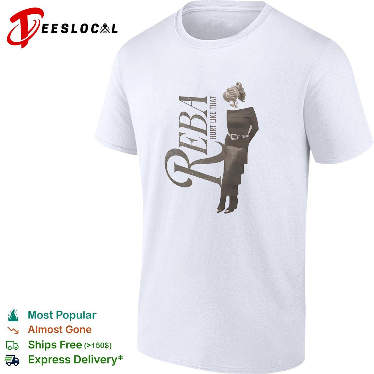 Reba McEntire Hurt Like That Country Music Singer Songwriter Official Logo shirt Unisex