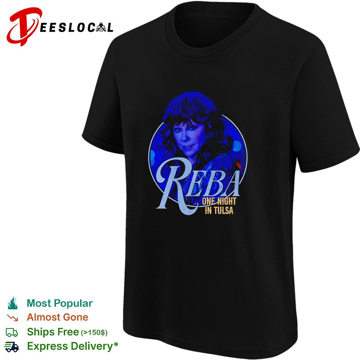 Reba McEntire Reba one night in Tulsa concert shirt Unisex