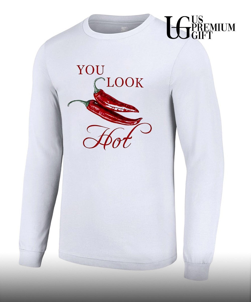 Red Chili Peppers You Look Hot shirt Unisex