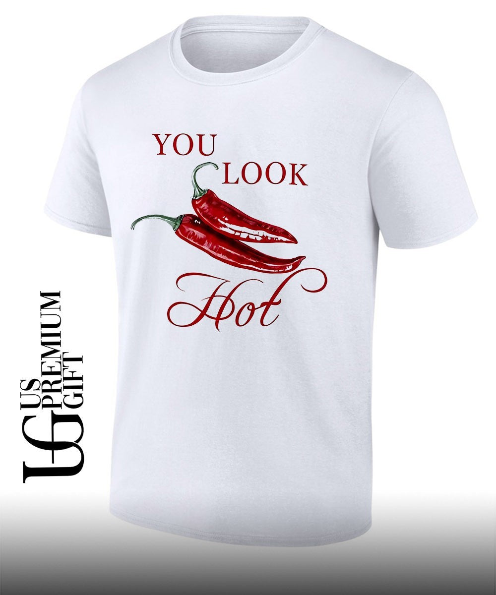 Red Chili Peppers You Look Hot shirt Unisex