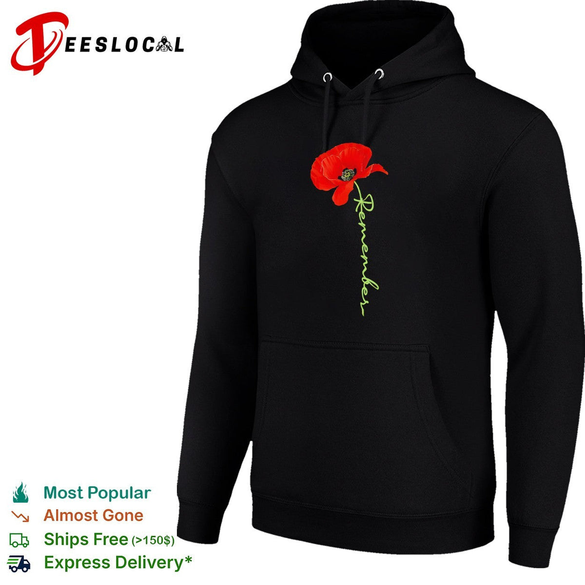 Red Poppy Flower Remembrance Day Commemoration shirt Unisex