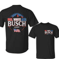 Red White Busch Light V2 Usa Flag 4th July Independence Day Patriotic Beer Full Colors