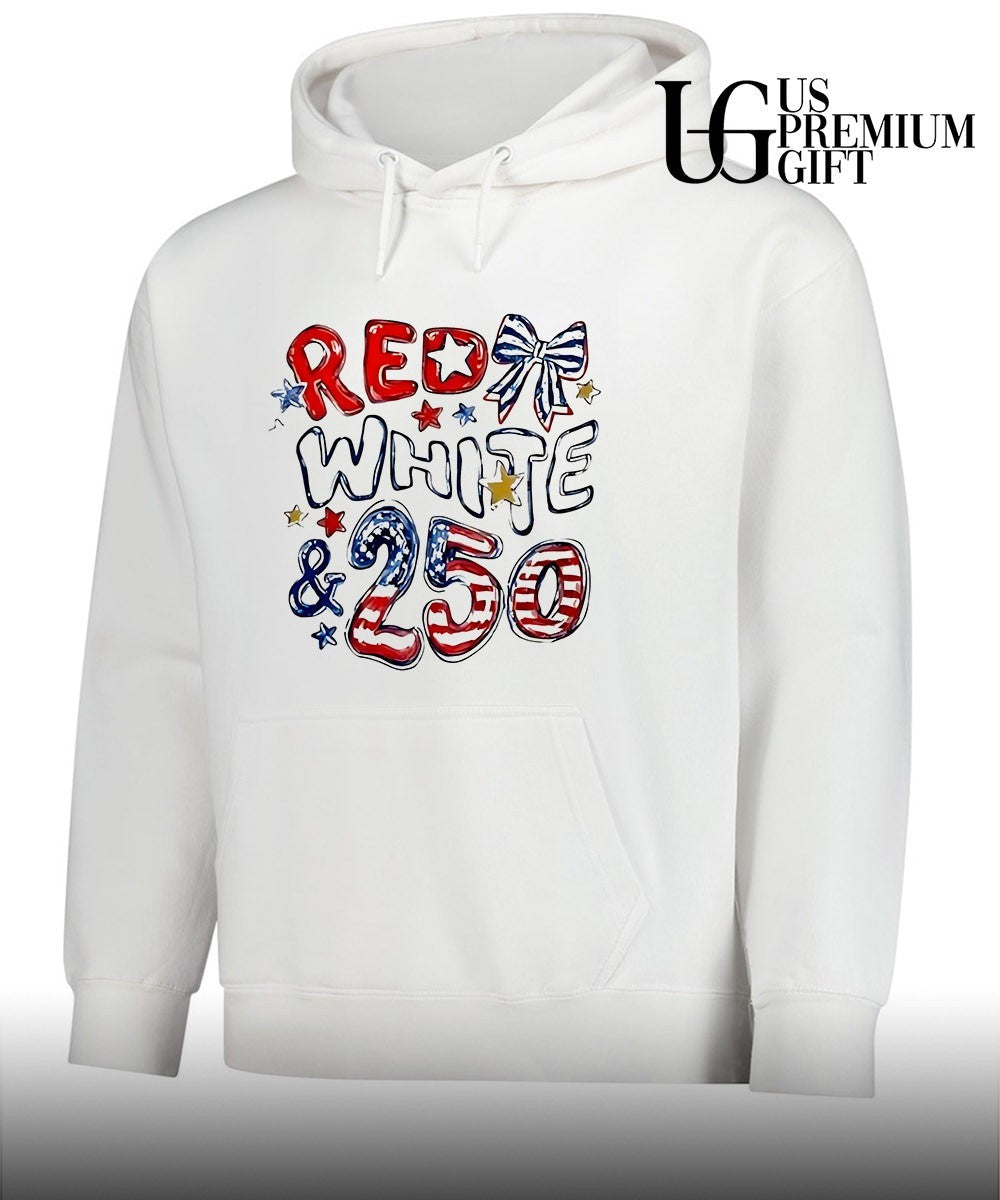 Red White and 250 USA 4th Of July shirt Unisex