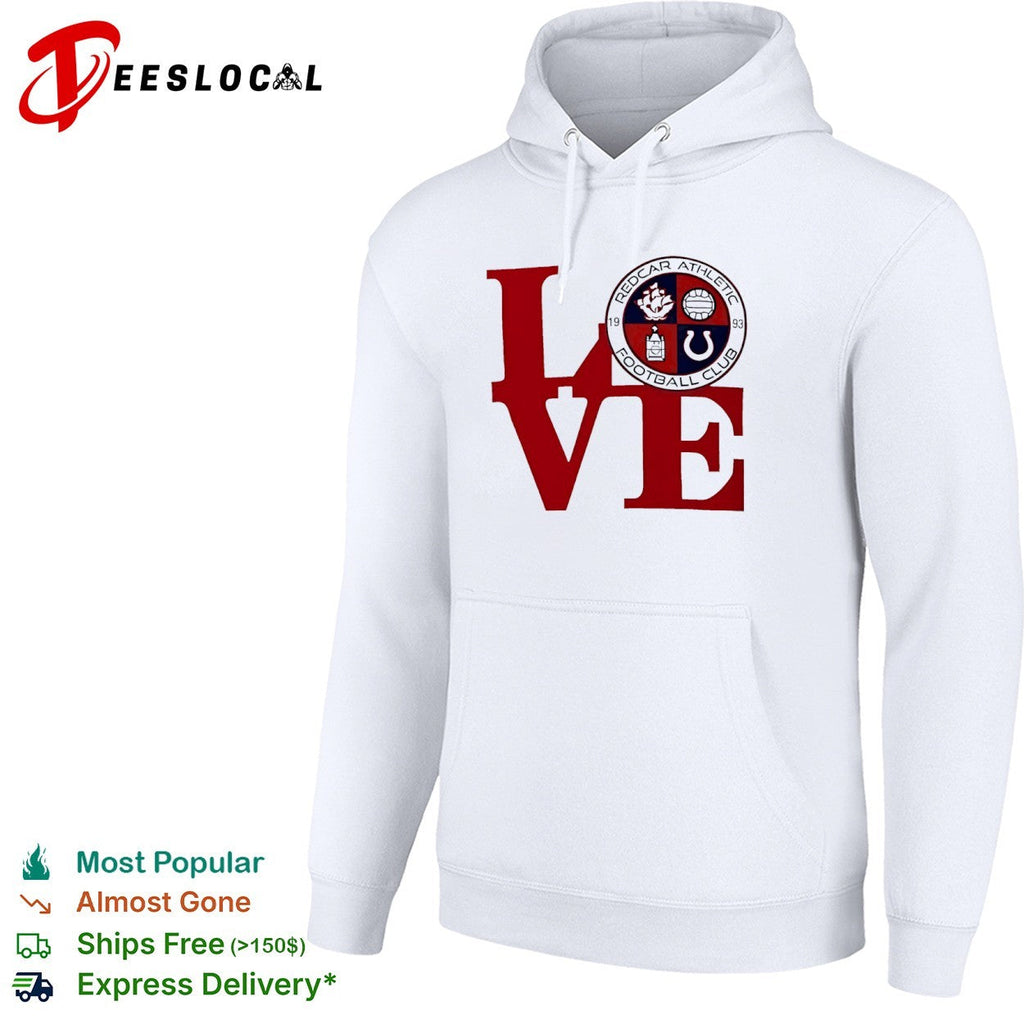 Redcar Athletic Football Club Love Logo Emblem Football Sport Fan Soccer Club shirt Unisex