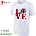 Redcar Athletic Football Club Love Logo Emblem Football Sport Fan Soccer Club shirt Unisex