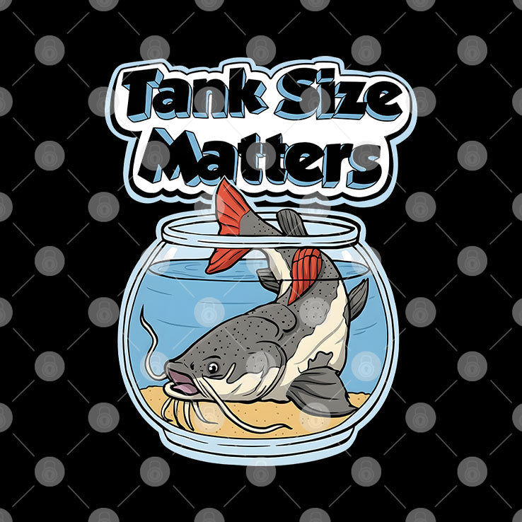 Redtail Catfish Tank Size Matters T Shirt Unisex