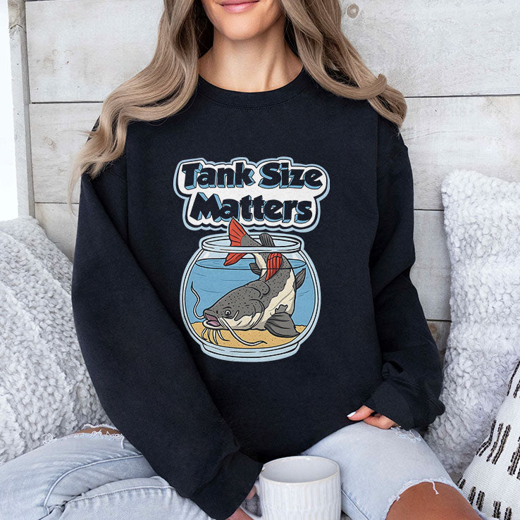 Redtail Catfish Tank Size Matters T Shirt Unisex