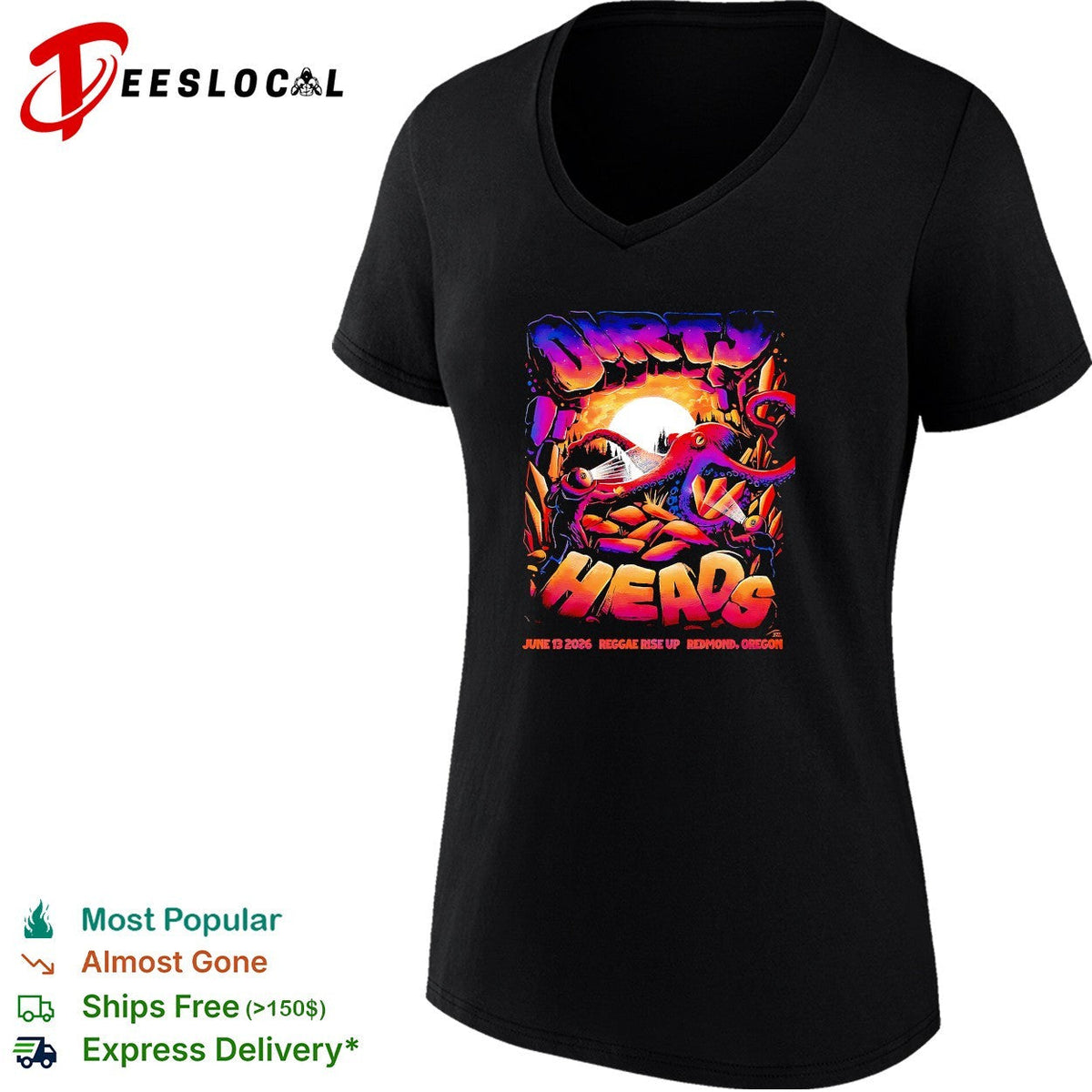 Reggae festival rise up Redmond Oregon June 2026 concert framed poster art shirt Unisex