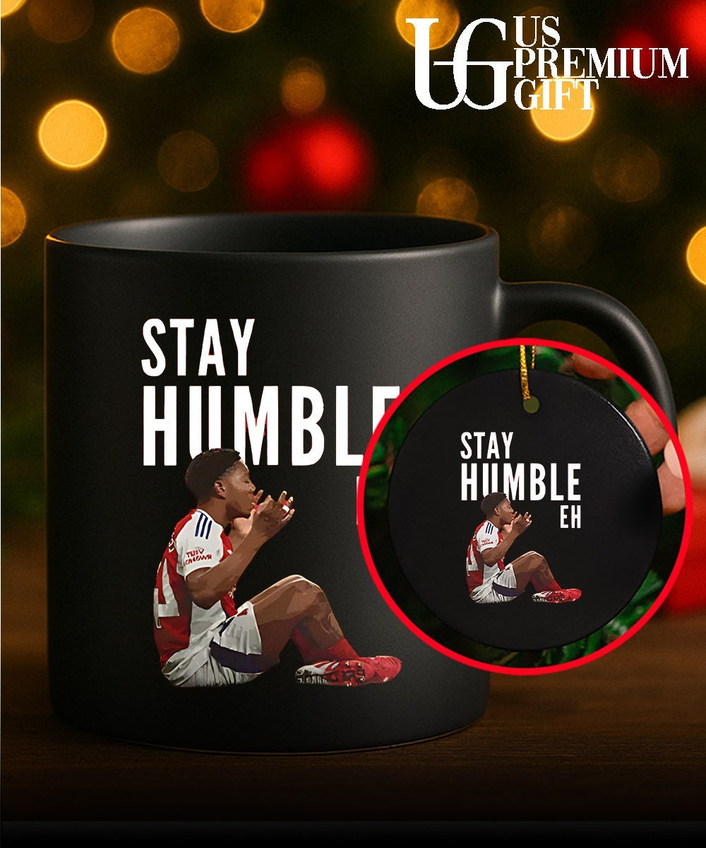 Reiss Nelson Arsenal Football Club Premier League Football Stay Humble Eh shirt Unisex