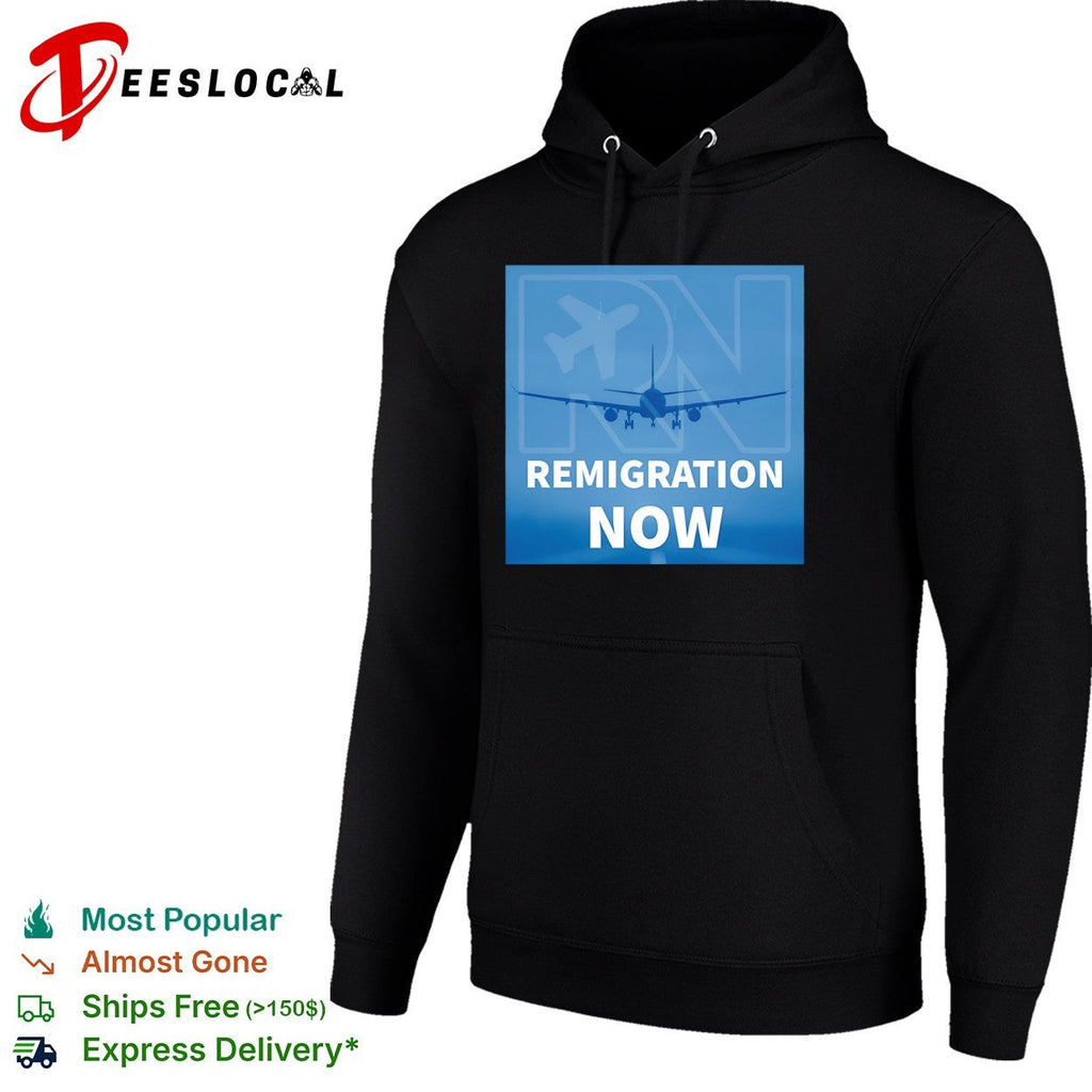 Remigration Now Airplane Travel Shirt Unisex