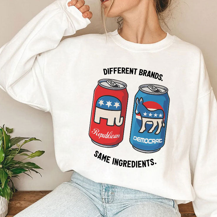 Republican Democrat Different Brands Same Ingredients T Shirt Unisex