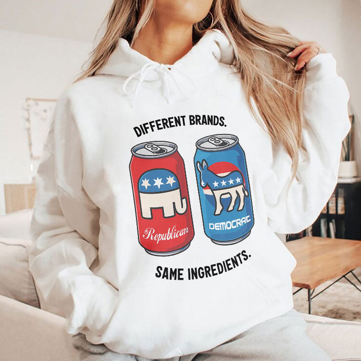 Republican Democrat Different Brands Same Ingredients T Shirt Unisex