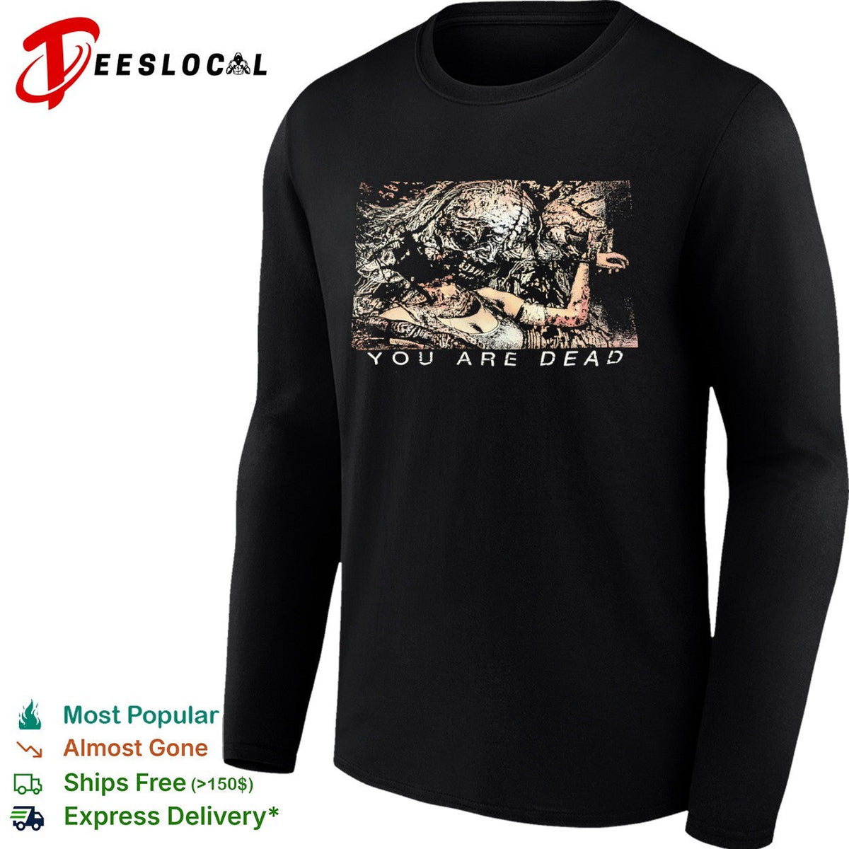 Resident Evil Game Over Monster and Jill Valentine You Are Dead shirt Unisex