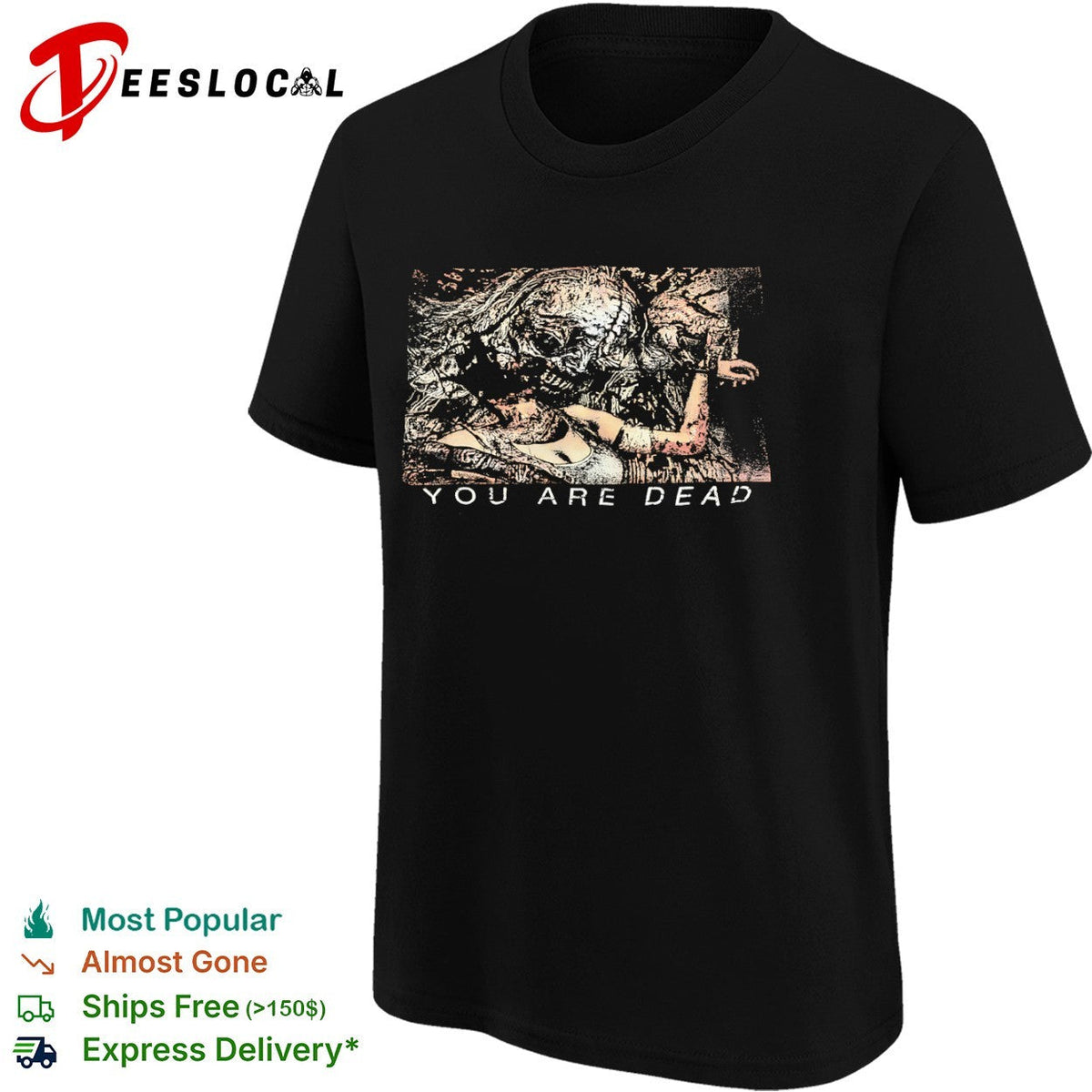 Resident Evil Game Over Monster and Jill Valentine You Are Dead shirt Unisex