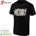 Resist Not My President Not My Voice Not My Values Not My Beliefs floral shirt Unisex