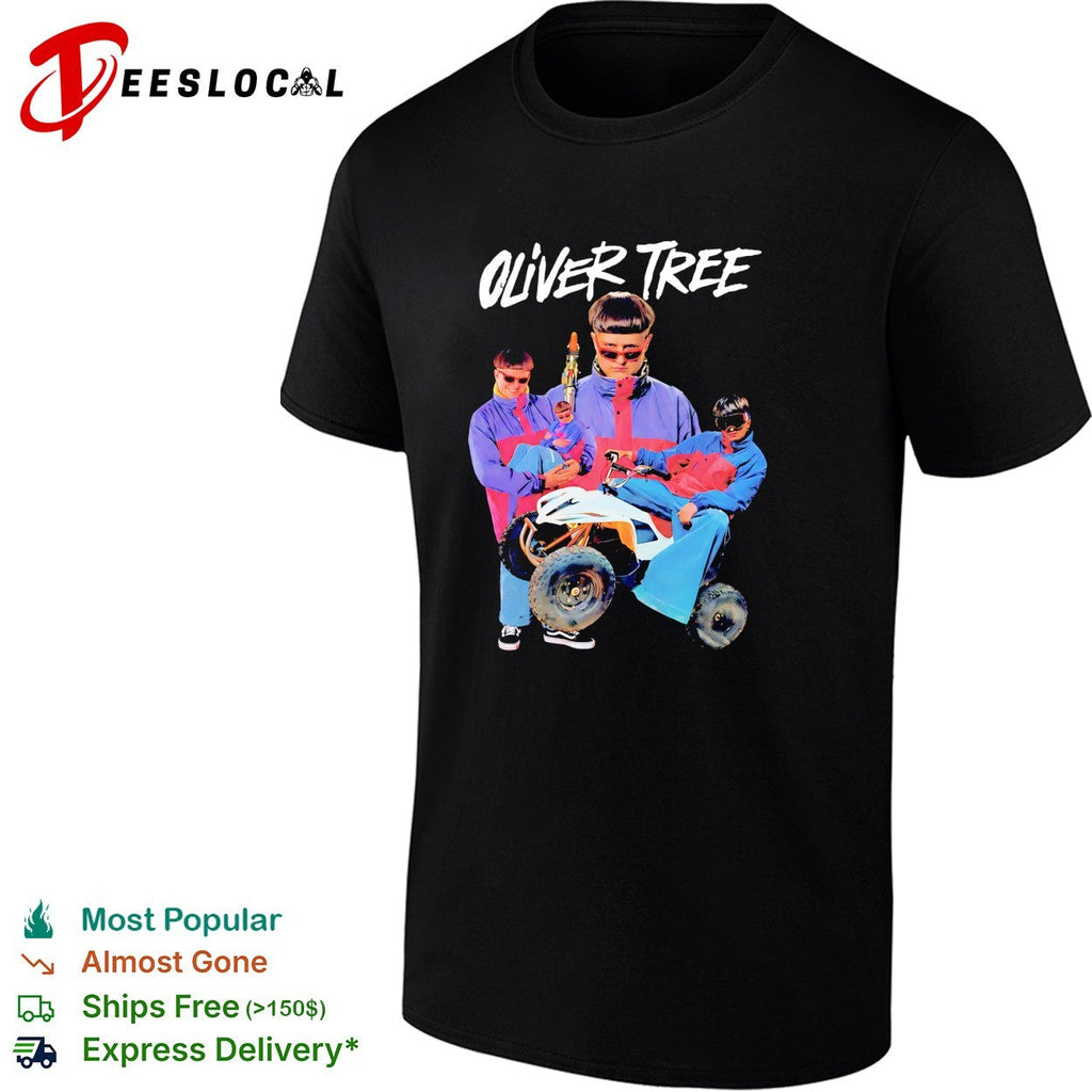 Retro ATV quad bike two riders funky outfit vintage photo art shirt Unisex