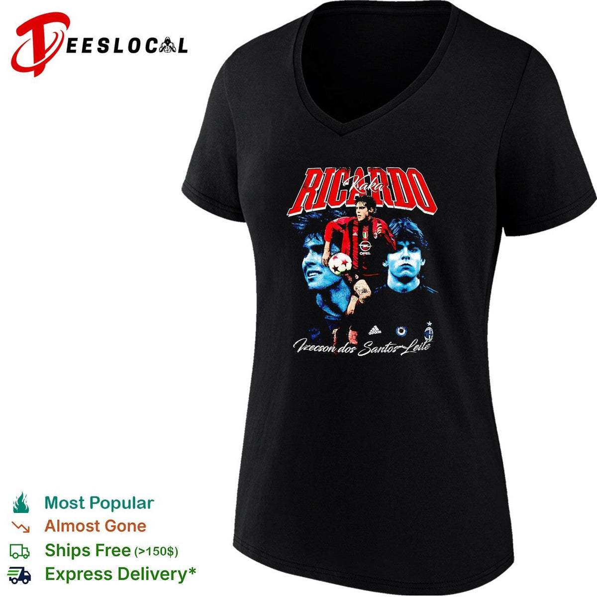 Ricardo Kaka AC Milan portrait shirt Unisex