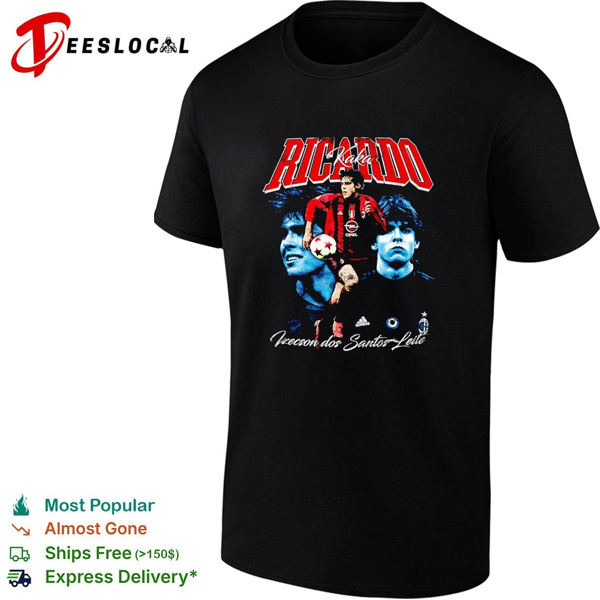 Ricardo Kaka AC Milan portrait shirt Unisex